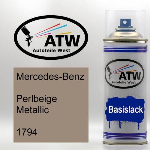 Mercedes-Benz, Perlbeige Metallic, 1794: 400ml Sprühdose, von ATW Autoteile West.